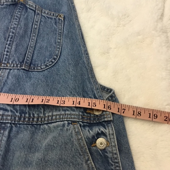 Old Navy Blue Distressed Denim Overalls Rompers - Picture 12 of 16